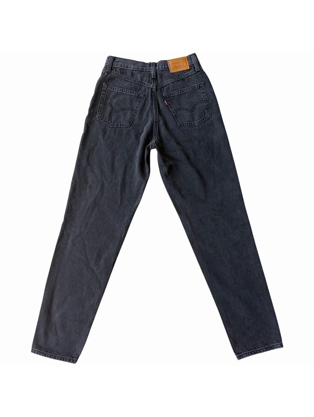 Levi’s Premium Women’s 80s Mom Jeans Black Charcoal Wash High Rise 5-Pocket